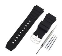 FACLE Correa de reloj de silicona de repuesto para reloj Casio PRG-80 PAG-80 PRW-1000 PRW-1100 para reloj deportivo al aire libre de goma para mujer (negro)