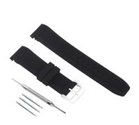 FACLE Correa de reloj de silicona para hombre, accesorios de repuesto para Casio MDV106-1A AMW320R AMW320D 200 M WR correa de reloj de goma para deportes al aire libre (silicona negra)