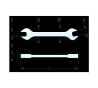 Facom 44.38X42 - LLAVE FIJA 38X42 MM