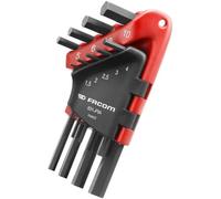 Facom 82h.jp9apb Juego De Llaves Allen En L Cortas 9 Piezas Métricas 1,5 A 10 Mm Acero Silicio-carbono Estuche Compacto Rojo