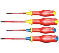 Facom ATB.J4TVE-Juego de 4 Destornilladores aislados 1000V PROTWIST Slim Borneo