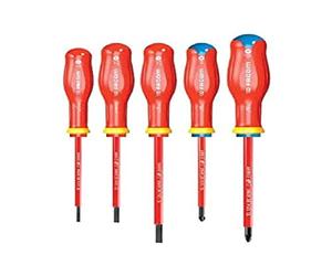 FACOM ATP.J5VE - Juego de 5 destornilladores PROTWIST aislados 1000V