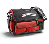 FACOM Caja de Herramientas Textil PROBAG 20'', Resistente Tejido de Poliéster 1200D, Asa de Aluminio, Bandolera con Hombrera, Almacenamiento Vertical, 47L de Capacidad, BS.T20PB