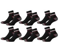 FACOM Calcetines Hombre Trabajo resistente, calcetines bajos, duradero, tacones y puntas reforzados (lote de 6)