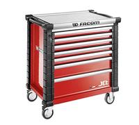 FACOM - Carrito JET con 7 cajones, 4 módulos por cajón, carrito con ruedas para taller, carga total admisible de 195 kg - JET.7M4A