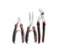 Facom Cpe.A5Pb - Juego de 3 pinzas para llave con bloqueo, alicates de 1/2 redondos