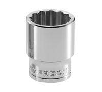 Facom Enchufe 1/2 Pulgada 10mm Bi-Hexágono Cromo Longitud Estándar FCMS10