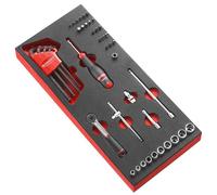 Facom Espuma Llave de Tubo 1/4 ", 6-Kant, Métrico - 46 Piezas - R.161B