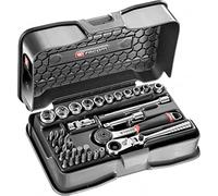 FACOM FAC31082 - Caja de enchufes (1/4, 6 panecillas métricas, 37 piezas-R.161-6P6HXPB