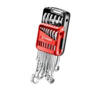 FACOM -Juego de 14 llaves combinadas, llaves métricas mixtas, dimensiones de 7 a 24 mm, funda portátil - 440.JP14PB