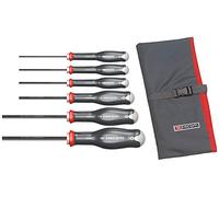 FACOM Juego de 6 Destornilladores PROTWIST con Empuñadura de 6 Pans, Tratamiento Térmico, Mango Soft Grip, Tratamiento Tri-Coating, Ergonomía Optimizada, Marcado Láser, ATWHH.JT6