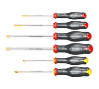 FACOM Juego de 6 destornilladores PROTWIST ATP.J6PB – Tratamiento térmico, Mango Soft Grip