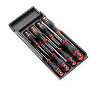 FACOM Juego de 8 Destornilladores PROTWIST, Compatible con Sistema de Alargadera Modular FACOM, Adaptado a Carros Móviles CHRONO, JET, CHRONO XL, CHRONO+, JET XL y JET+, MOD.AT1