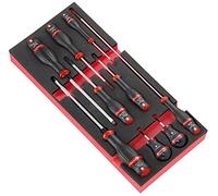 FACOM Juego de 9 Destornilladores PROTWIST en Módulo de Espuma, Compatible con Sistema de Almacenamiento Modular FACOM, Adaptado a Carros CHRONO y JET, MODM.AT4