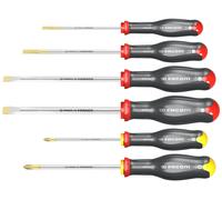 FACOM Juego de 6 destornilladores PROTWIST ATP.J6PB – Tratamiento térmico, Mango Soft Grip