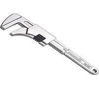 FACOM - Llave de cremallera, gran apertura de 60 mm, longitud 230 mm, llave de alta resistencia, para fontanería, construcción, agricultura, obras de construcción, cromada satinada - 105.23