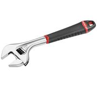 FACOM - Llave inglesa, con mango bimaterial, ajuste rápido con rueda, Perfil fino, apertura muy ancha, graduación en mm en una cara, Cuerpo cromado brillante, Material duradero - 101.12G
