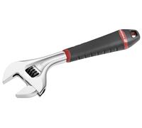 FACOM Llave Inglesa de Ajuste Rápido con Tuerca, Apertura Ancha, Graduación en mm, Cuerpo Cromado Brillante, Mango Bimaterial, Robustez, 2-3 Veces Más Rápida que Estándar, 101.8G
