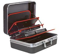 FACOM Maleta Técnica con Compartimentos de Caucho, 8 Espacios para Herramientas, Pañol Modular con 5 Divisiones, Cierre con Llave, Asa Bi-Material, Cubierta Anti Golpes, BV.51A