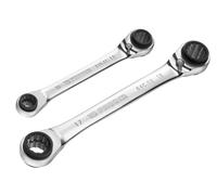 Facom Quatro Carraca Llave Juego 2 Piezas 8x10 12x13 16x17 18x19mm FCM64CJ2PB