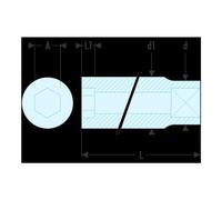 Facom R.10EL - VASO 1/4 LARGO 12C 10 MM