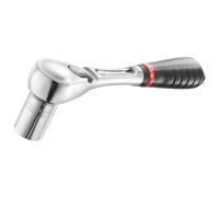 FACOM Trinquete 1/4" Estanco, Mecanismo de 72 Dientes, Resistente al Polvo, Mango Ergonómico Bi-Material, Inversor de Palanca, Cabezal Compacto, RL.161