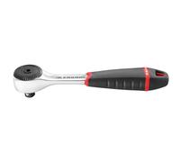 FACOM Trinquete Impermeable de Potencia 1/4", Multicolor, Ligero 410g, Mango Ergonómico Bi-Material, Cabezal Compacto, Estanco al Polvo IP51, 72 Dientes, R.161B