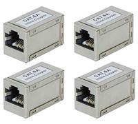 Faconet® 4 unidades CAT 6A LAN Conector RJ45 Conector POE Cable alargador LAN CAT7 apantallado delgado versión pequeña 10 Gigabit