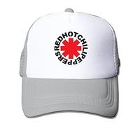 Facsea Gorra unisex Black Red Hot Chili Peppers RHCP Bruno Mars Trucker Hat Cool Hat Ash