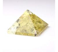 FACSER Cristal Natural en Bruto Pirámide Reiki de Cristal de Cuarzo Citrino Natural | Generador | Pirámides Energizadas 2.28 Pulgadas