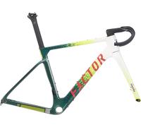Factor Kit de cuadro de carbono limitado OSTRO Gravel V.A.M. Disc Amani verde/blanco 52 cm. T47a DUB
