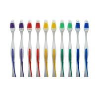 FactorDuty 100 Cepillos de Dientes Lote Al Por Mayor Cepillo de Dientes Estándar Clásico Medio Suave