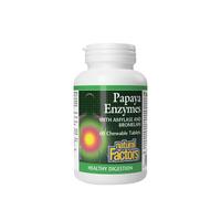 Factores Naturales Enzimas de Papaya con Amilasa y Bromelina (60 Masticables)