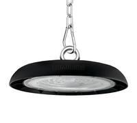FactorLED Campana Industrial UFO 150W, 18000Lm, IP65 Exterior, Lámpara Led ideal para naves industriales, talleres o fábricas, No Flick, HighBay, Luz Natural 4000K (150, Vatios)