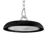 FactorLED Campana Industrial UFO 200W, 24000Lm, IP65 Exterior, Lámpara Led ideal para naves industriales, talleres o fábricas, No Flick, HighBay, Luz Fría 5700K (200, Vatios)