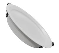 FactorLED Downlight LED 40W Blanco, Plafón Empotrable Redondo, 4400Lm, UGR17, IP54, Lampara Circular 230mm, Corte Techo Ø215mm, Alta Luminosidad, Luz seleccionable CCT 3000K-4000K-5700K (Ø23cms)