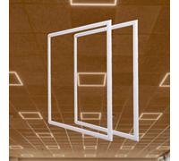 FactorLED Pack x2 FIT Panel Marco LED 60x60 44W, Marco Led Luminoso 60cm, 4200Lm, Lámpara Techo, Panel Led Luminoso ¡Nuevo! Luz Natural 4000K [Clase de eficiencia energética F]