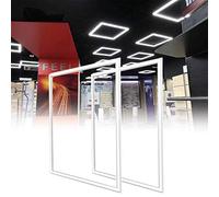FactorLED Pack x2 FIT Panel Marco LED 60x60 44W, Marco Led Luminoso 60cm, 4200Lm, Lámpara Techo, Panel Led Luminoso ¡Nuevo! Luz Fría 6000K [Clase de eficiencia energética F]