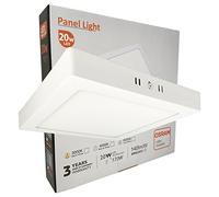 FactorLED Plafón LED Cuadrado 20W, 2000Lm, Panel Superficie para techo y pared, Osram Chip, 225x35mm, Luz Fría 6000K