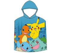 Poncho De Microfibra Pokemon "Pikachu" 50 x 100 cm.