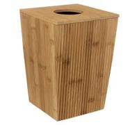5five - Papelera de bambú de 6 litros con Tapa - Papelera de Madera de diseño para baño
