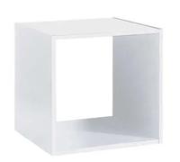 Factory Cuadros Estantería Teo Blanca de Madera 1 Compartimentos - Organización Eficiente