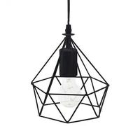 Factory Cuadros - Lámpara Colgante Ida - Techo - Negro - 19x22 Cm