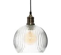 Factory Cuadros Lámpara Colgante Laye Diámetro 20 Cm Cristal Transparente / Lampara de Techo - Diseño Moderno