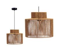 Factory Cuadros - Lámpara Natural Zaria - Lámpara de Techo - Medidas 30x30x25 Cm - Estilo Natural | Iluminación Cálida