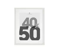 Factory Cuadros Marco Foto Kalevi Blanco 40x50cm - Portafoto Decorativo - Elegante y Versátil