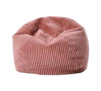 Factory Direct Partners Puf de pana suave de 30 pulgadas, muebles para dormitorio de niños, sala de juegos, sala de recreo; perfecto para leer o relajarse; completo, relleno y listo para usar, rosa