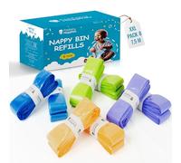 Factory HappyYou® - Pack 8 XXL Compatible con Angelcare Recambios Tommee Tippee Recambios. Recambio para Papelera Pañales Bebe o Contenedor Pañales - Escudo Antilolor - 7,5 metros cada recambio
