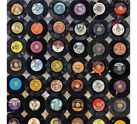 Factory Records Paquete de 50 vinilos originales vintage de 17.8 cm a granel de 45 RPM