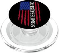 Facts Over Feelings Flag Sign USA American Flag Freedom US PopSockets PopGrip para MagSafe